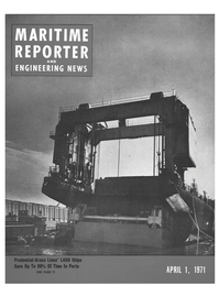 Maritime Reporter Magazine Cover Apr 1971 - 