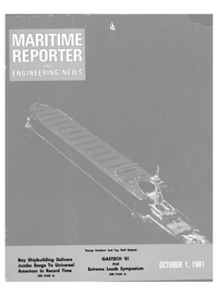 Maritime Reporter Magazine Cover Oct 1981 - 