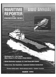 Maritime Reporter Magazine Cover Mar 1995 - 