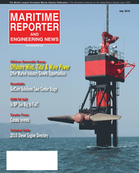 Maritime Reporter Magazine Cover Jul 2010 - Satellite Communication Edition