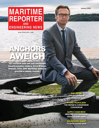Maritime Reporter Magazine Cover Jan 2022 - The Ship Repair & Conversion Edition