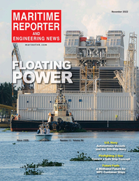Maritime Reporter Magazine Cover Nov 2022 - The Workboat Edition
