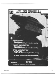 Maritime Reporter Magazine, page 13,  May 1971
