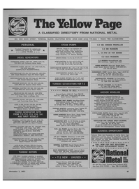 Maritime Reporter Magazine, page 4th Cover,  Nov 1971