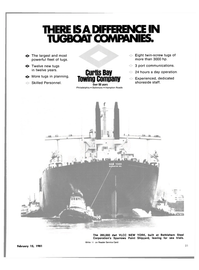 Maritime Reporter Magazine, page 19,  Feb 15, 1981
