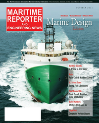 Maritime Reporter Magazine Cover Oct 2011 - Marine Design Annual