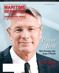 Maritime Reporter Magazine Cover Dec 2011 - Great Ships of 2011