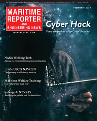 Maritime Reporter Magazine Cover Sep 2018 - Maritime Port & Ship Security