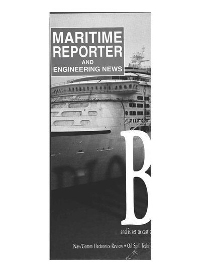 Cover of February 1999 issue of Maritime Reporter and Engineering News Magazine