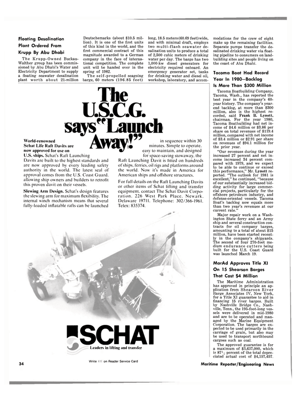 Maritime Reporter Magazine, page 32,  Apr 1981