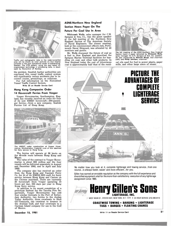 Maritime Reporter Magazine, page 25,  Dec 15, 1981