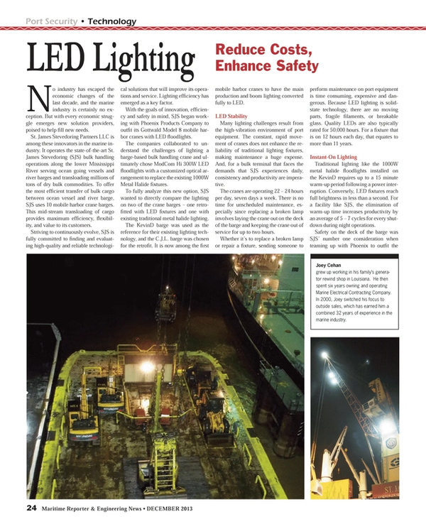 Maritime Reporter Magazine, page 24,  Dec 2013