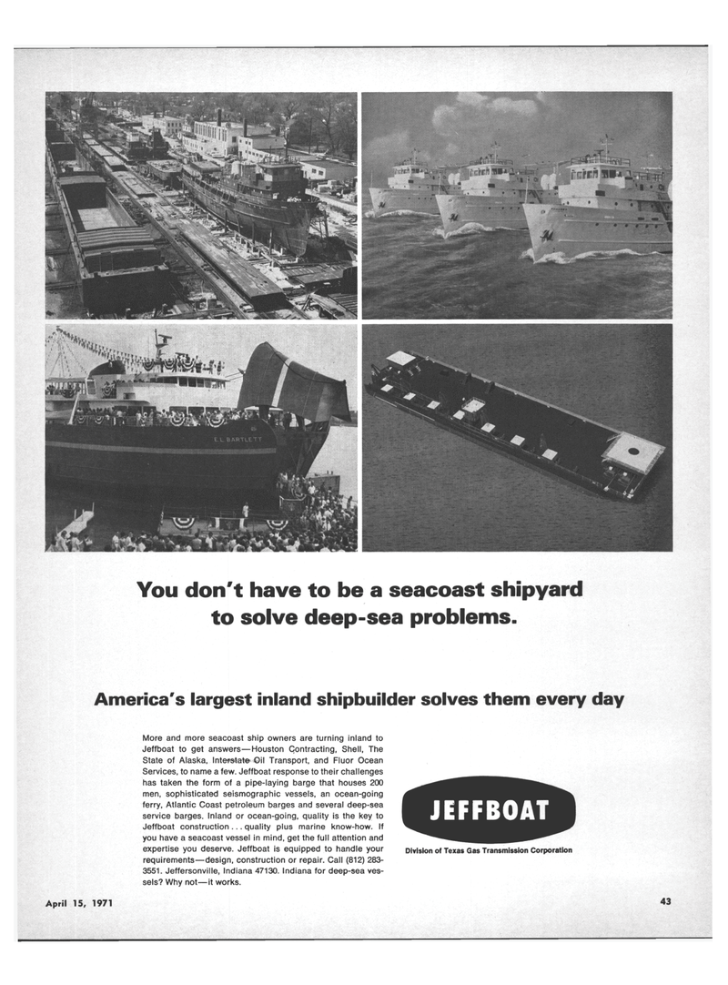 Maritime Reporter Magazine, page 41,  Apr 15, 1971
