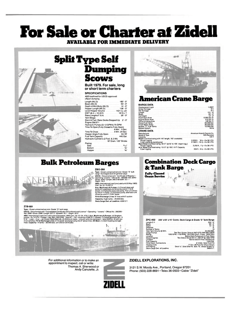 Maritime Reporter Magazine, page 51,  Feb 15, 1981