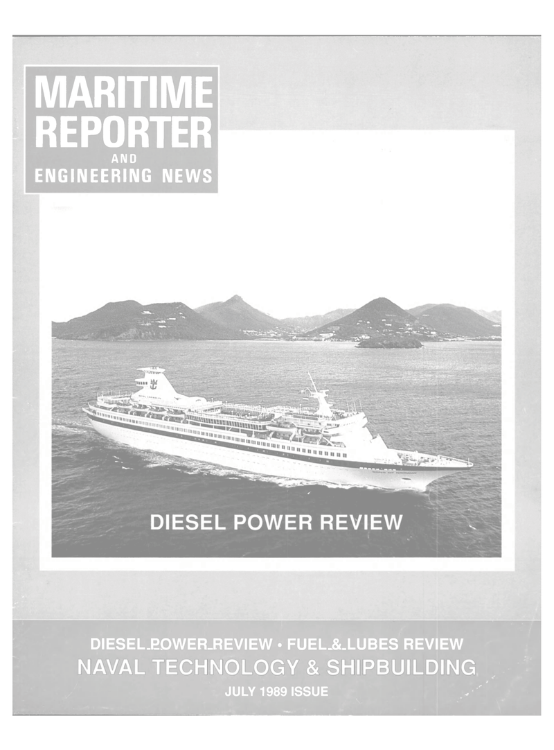 Maritime Reporter Magazine Cover Jul 1989 - 