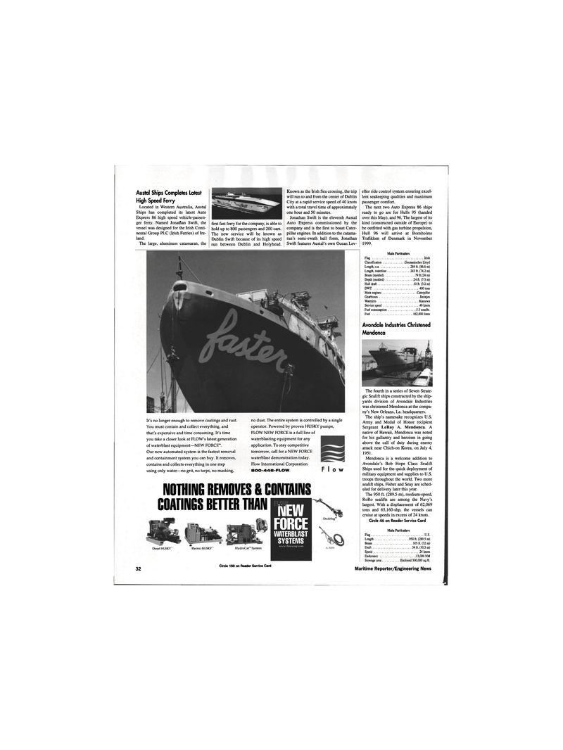 Maritime Reporter Magazine, page 32,  Jun 1999