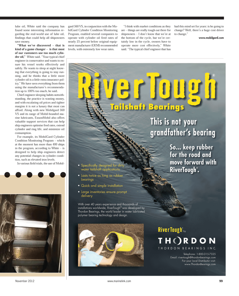 Maritime Reporter Magazine, page 99,  Nov 2012