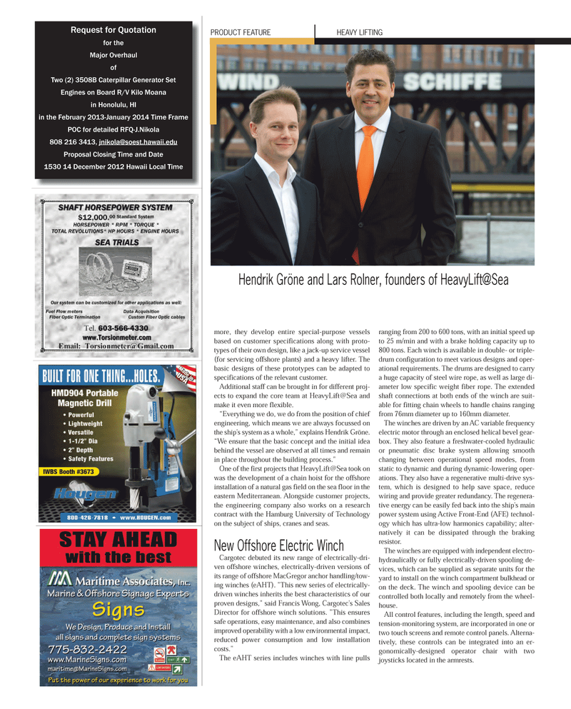 Maritime Reporter Magazine, page 104,  Nov 2012