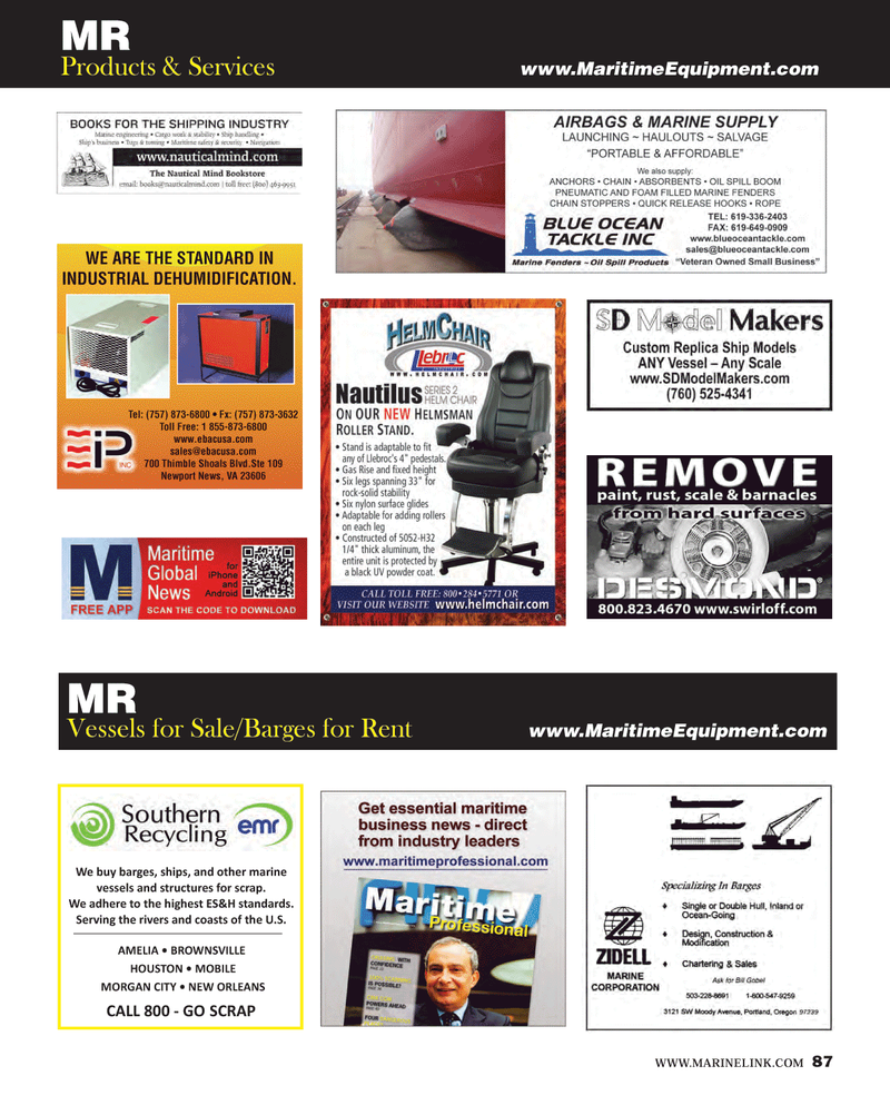 Maritime Reporter Magazine, page 87,  Aug 2013