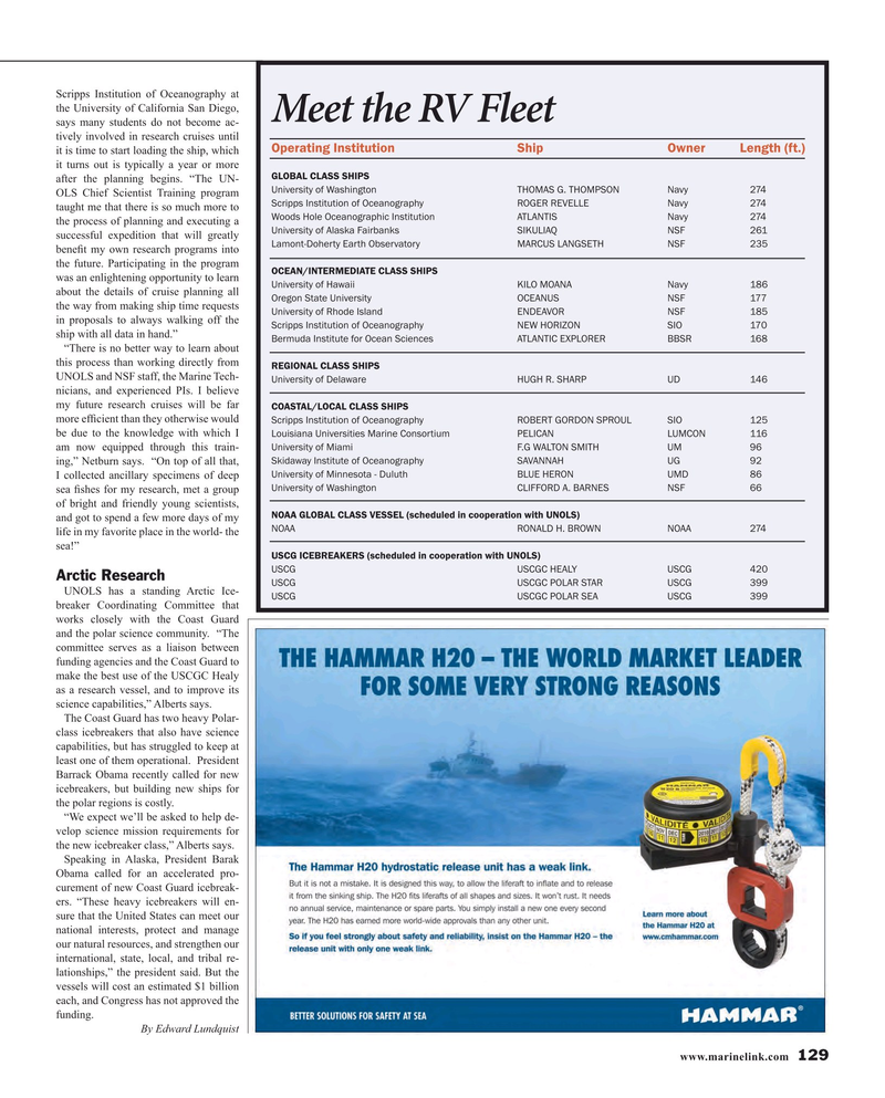 Maritime Reporter Magazine, page 129,  Nov 2015