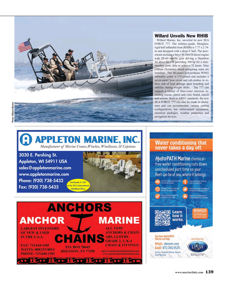 Maritime Reporter Magazine, page 139,  Nov 2015