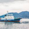 Tsuneishi launched Japan’s first hydrogen dual-fueled tugboat. Image courtesy Tsuneishi Shipbuilding